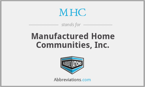 What does manufactured home stand for?